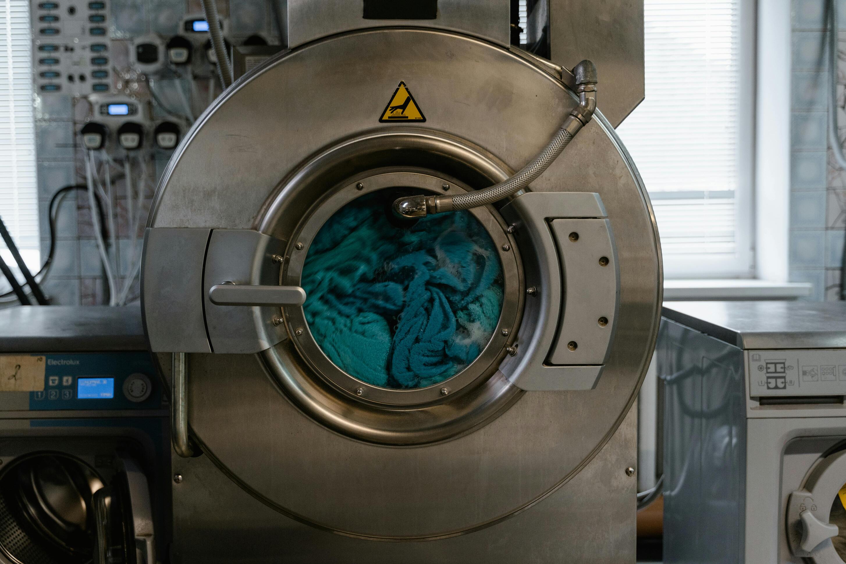 Industrial laundry machines